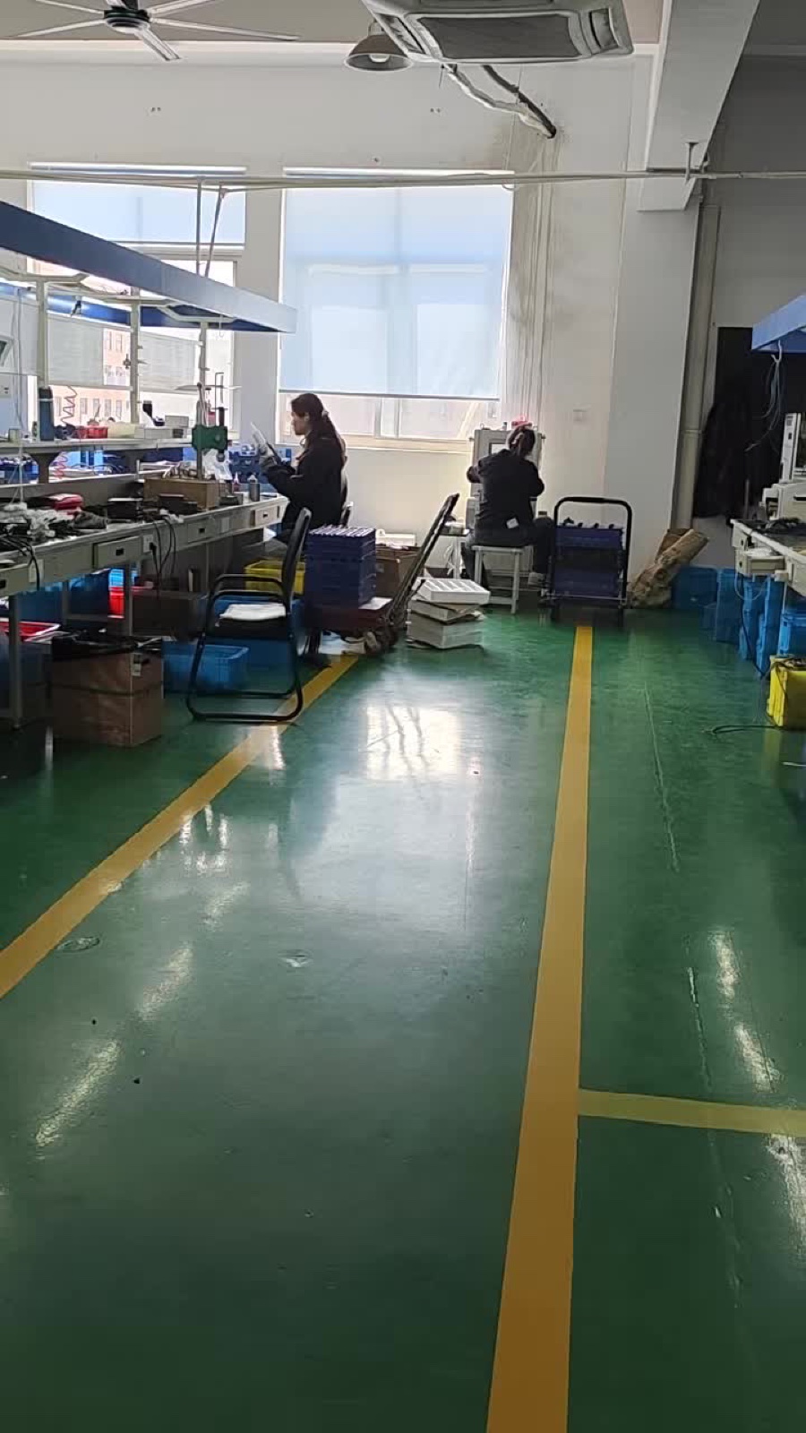 Shenghe Motor workshop floor — CNC, winding and assembly in one factory