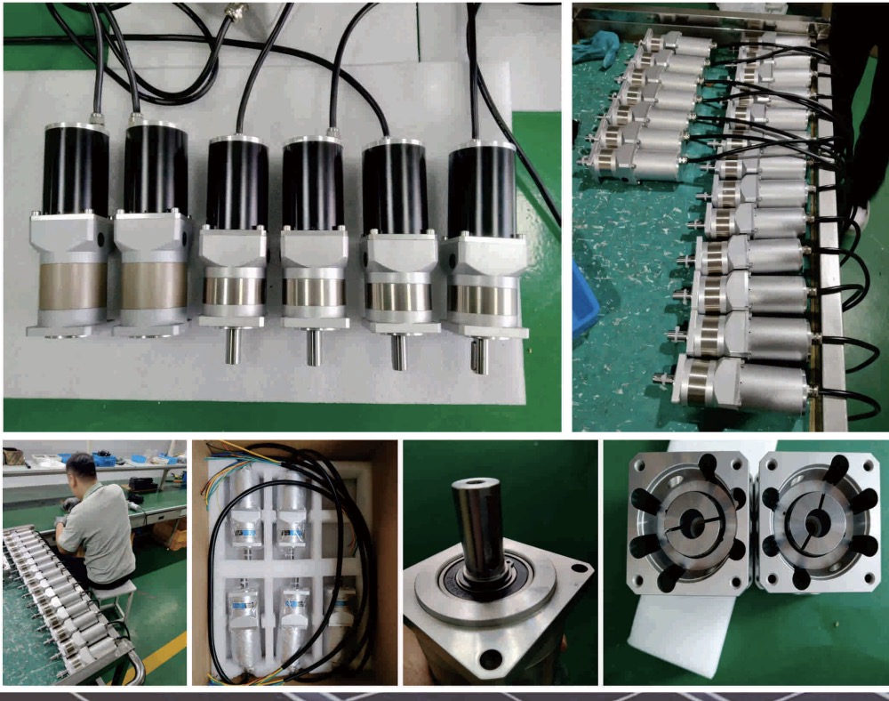 BLDC planetary gear motor series — batch production at Shenghe factory